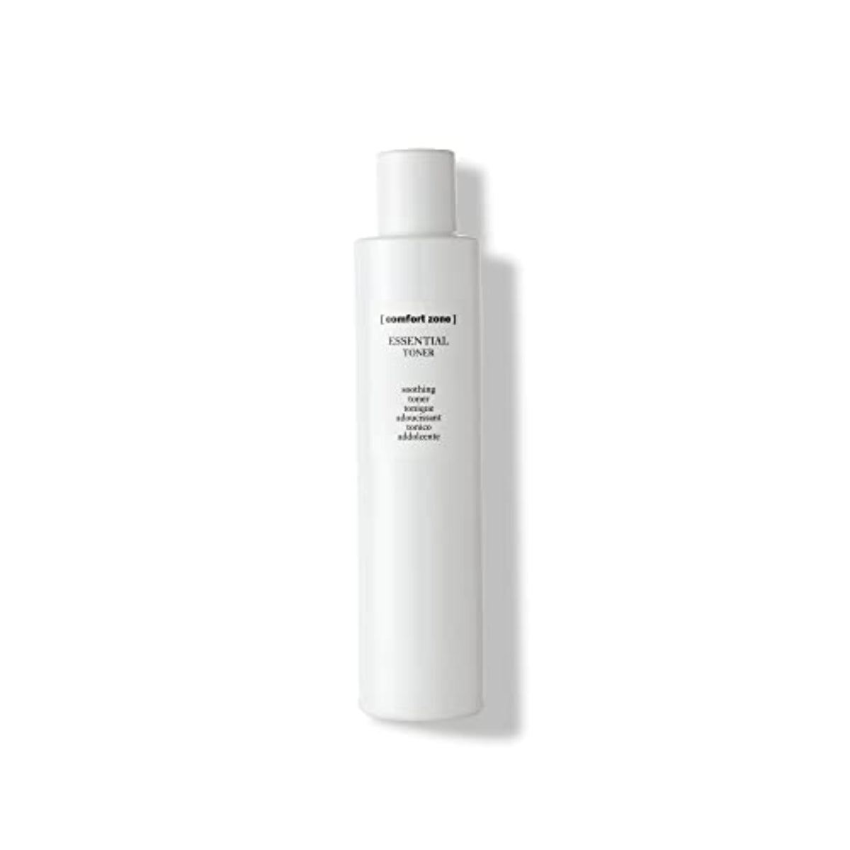 Comfort Zone front packaging showing bottle and clear label, promotes clean ingredients