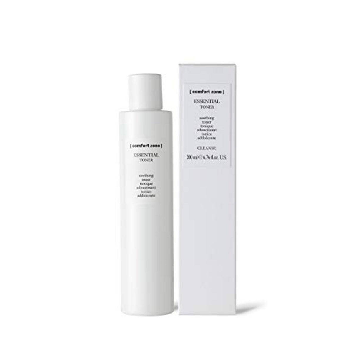 Comfort Zone ingredient label closeup, highlights niacinamide and alcohol‑free benefit