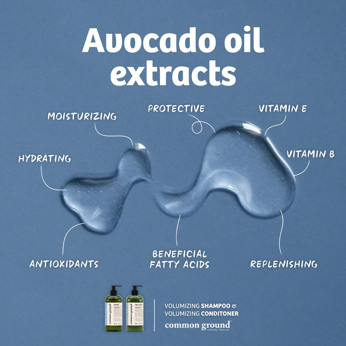 COMMON GROUND shampoo lather texture demonstrating gentle foam and buildup removal
