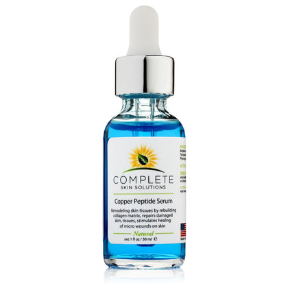 Complete Skin Solutions front packaging showing bottle and branding benefit: trustworthy formulation
