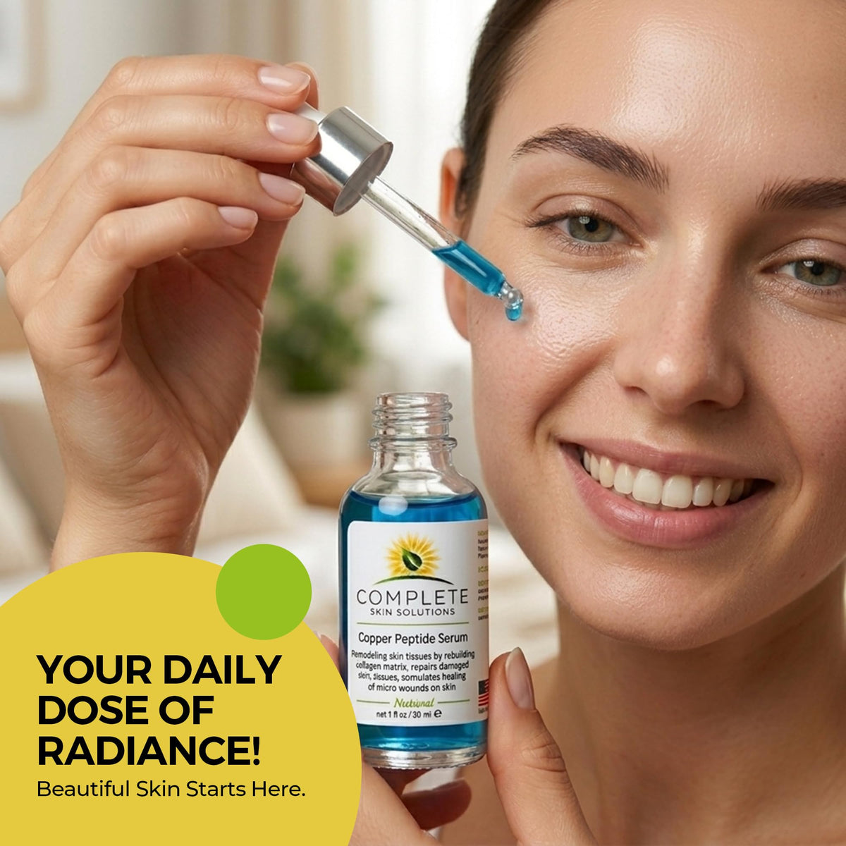 Complete Skin Solutions layered under moisturizer showing compatibility and layering benefit