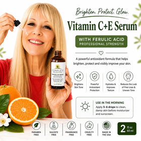 Complete Skin Solutions drop of serum on fingers showing easy dispensing