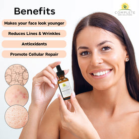 Complete Skin Solutions gel texture close-up highlighting lightweight, non-greasy feel