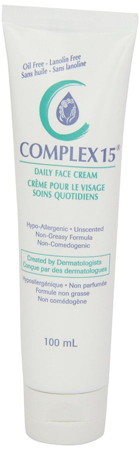 Complex 15 cream texture closeup demonstrating smooth, lightweight absorption