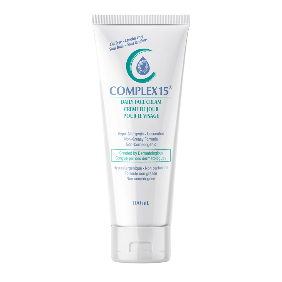 Complex 15 front jar showing product packaging and clear branding for shelf appeal