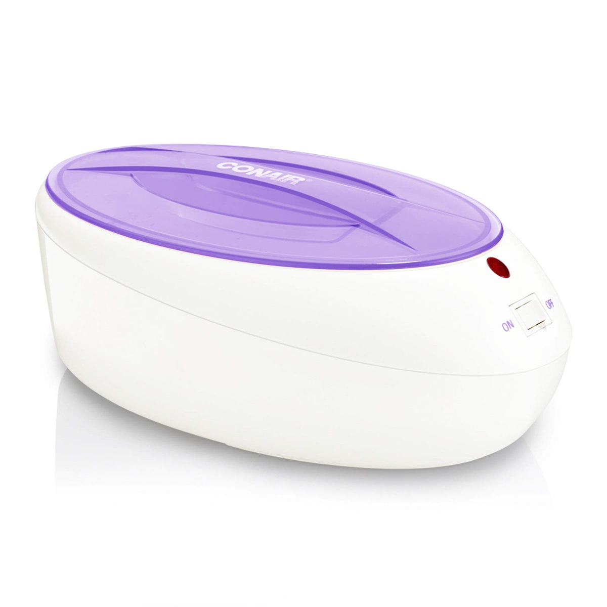 Conair True Glow front view purple unit showing compact design and countertop benefit