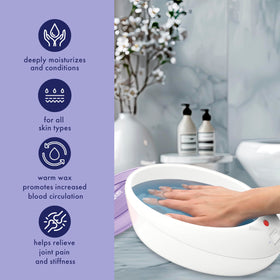 Conair True Glow hand dipping into warm wax demonstrating easy at-home treatment