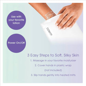 Conair True Glow label and controls showing heat settings and safety