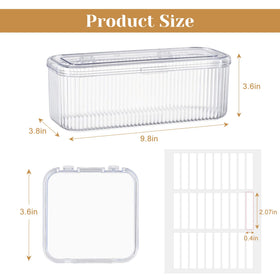 CONBOLA close-up of a single clear individual case showing durable acrylic and easy visibility benefit