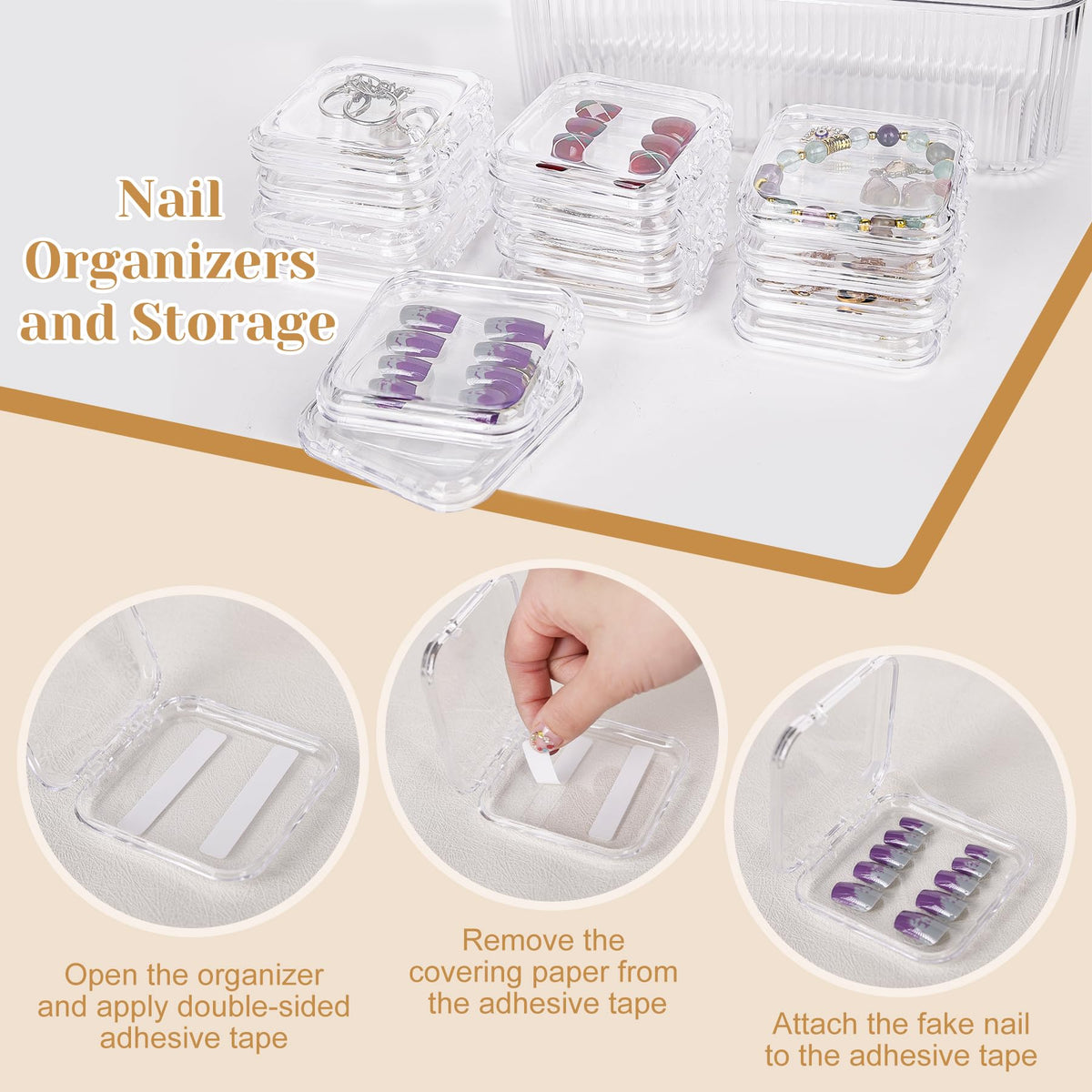 CONBOLA large acrylic outer box open with 14 individual cases inside to protect and organize sets