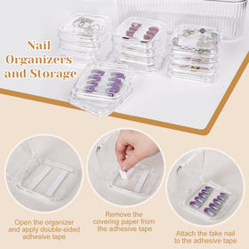 CONBOLA large acrylic outer box open with 14 individual cases inside to protect and organize sets