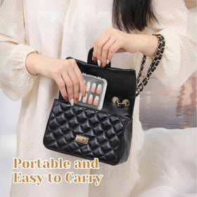 CONBOLA multiple press on nail sets displayed inside individual cases for quick selection and display
