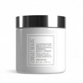 Consult Beaute jar front view showing 8 oz cream and unscented label benefit