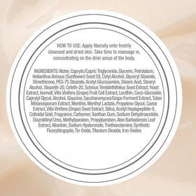 Consult Beaute label close-up emphasizing ingredients and ingredient-backed benefit