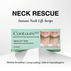 Contours Rx before and after profile demonstrating smoother neckline