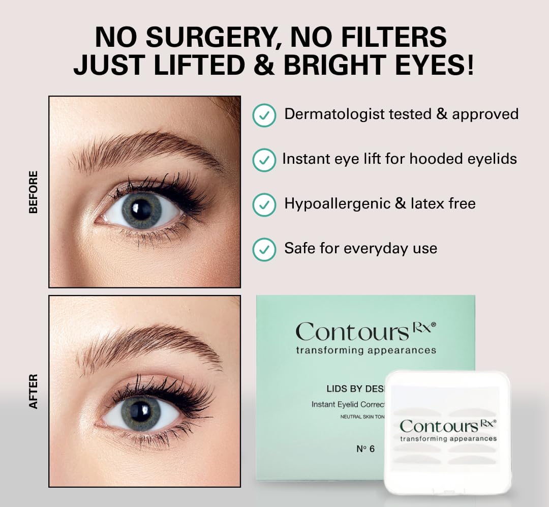 Contours Rx kit contents flatlay including strips, tweezers, and instructions