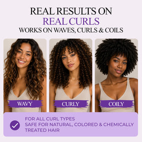 Controlled Chaos used with diffuser to deliver defined, voluminous curls