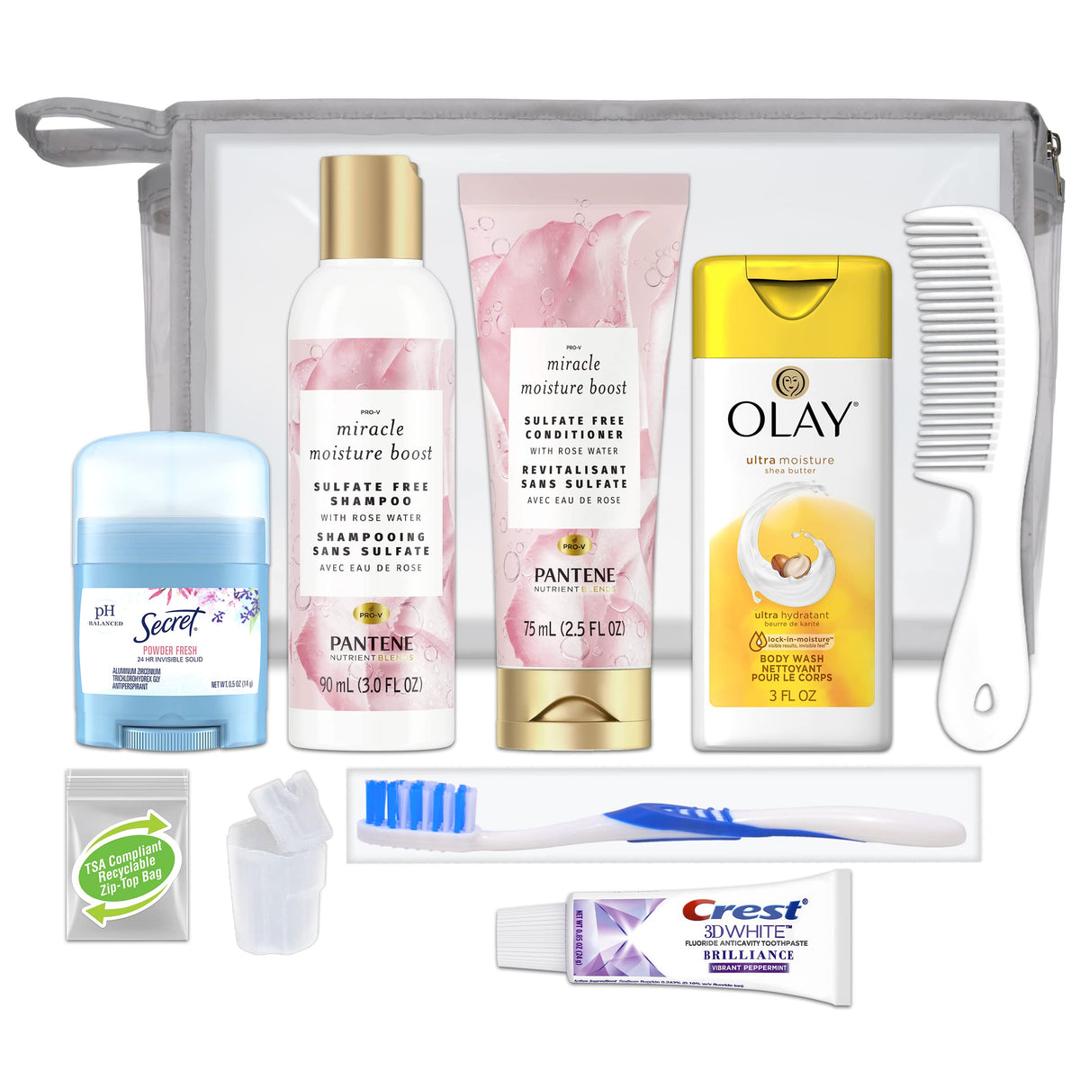 Convenience Kits International front packaging showing full 10-piece kit for easy packing