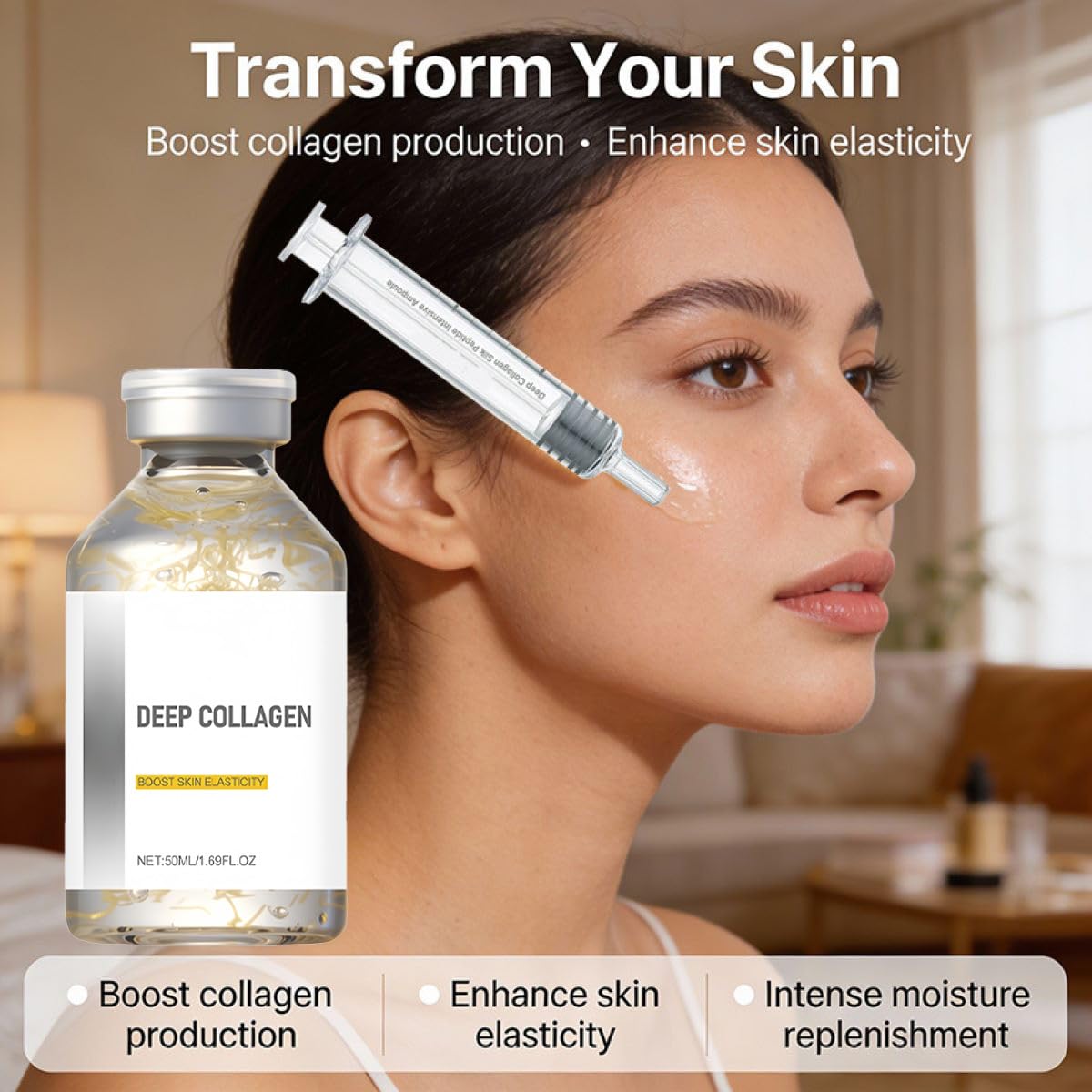 Conversionh neck and jawline targeted use showing lifting focus for firmer-looking skin