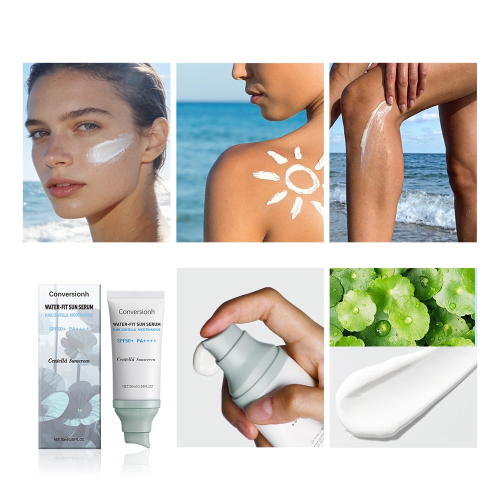 Conversionh sunscreen spread on skin demonstrating quick absorption benefit