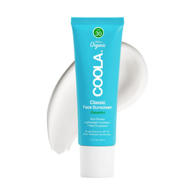 COOLA front packaging showing SPF 30 label and travel-size convenience
