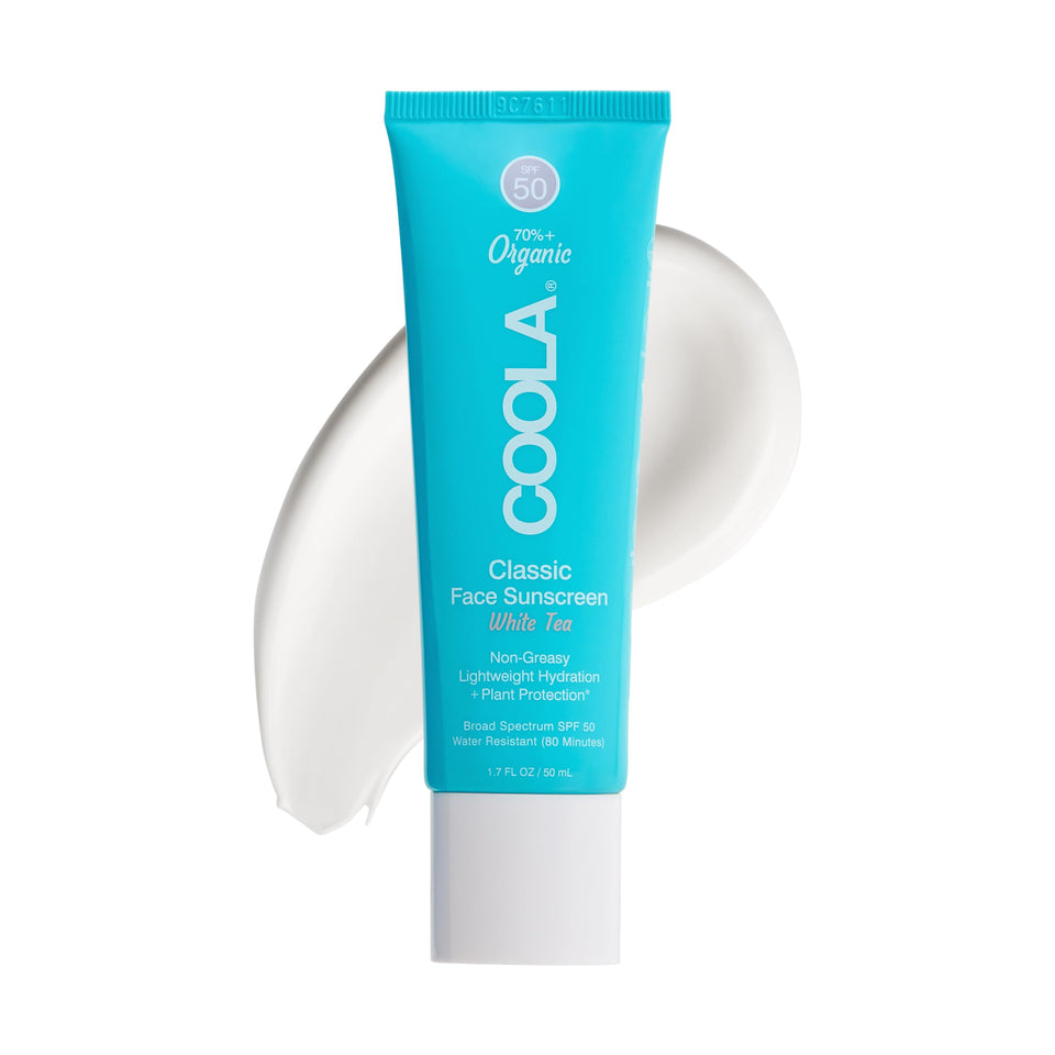 COOLA front view of SPF 50 face sunscreen, lightweight protection