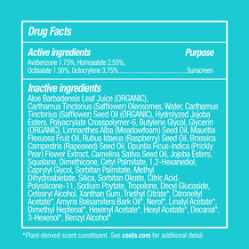 COOLA texture close-up of lotion absorbing fast for lightweight hydration