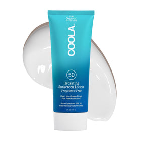 COOLA front packaging showing SPF 50 and benefits for reliable protection