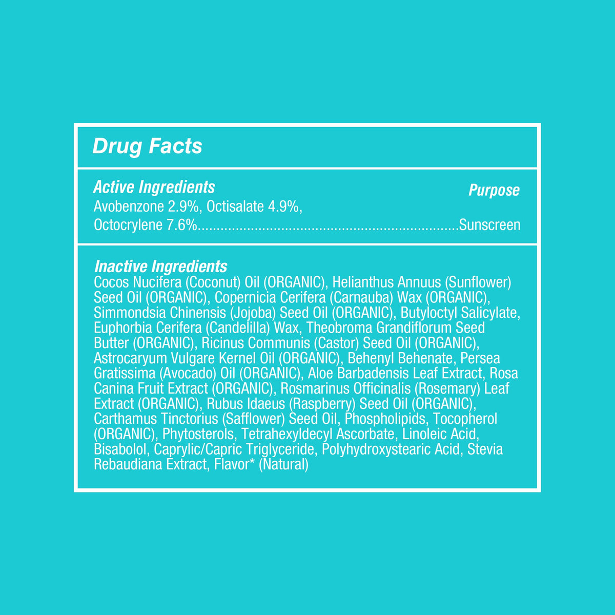 COOLA lip balm in hand showing travel size convenience and on-the-go protection