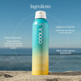 COOLA plant extracts flatlay highlighting antioxidants for skin nourishment
