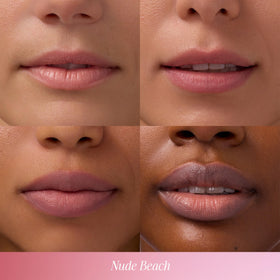 COOLA lip balm in hand demonstrating compact size and convenient daily protection