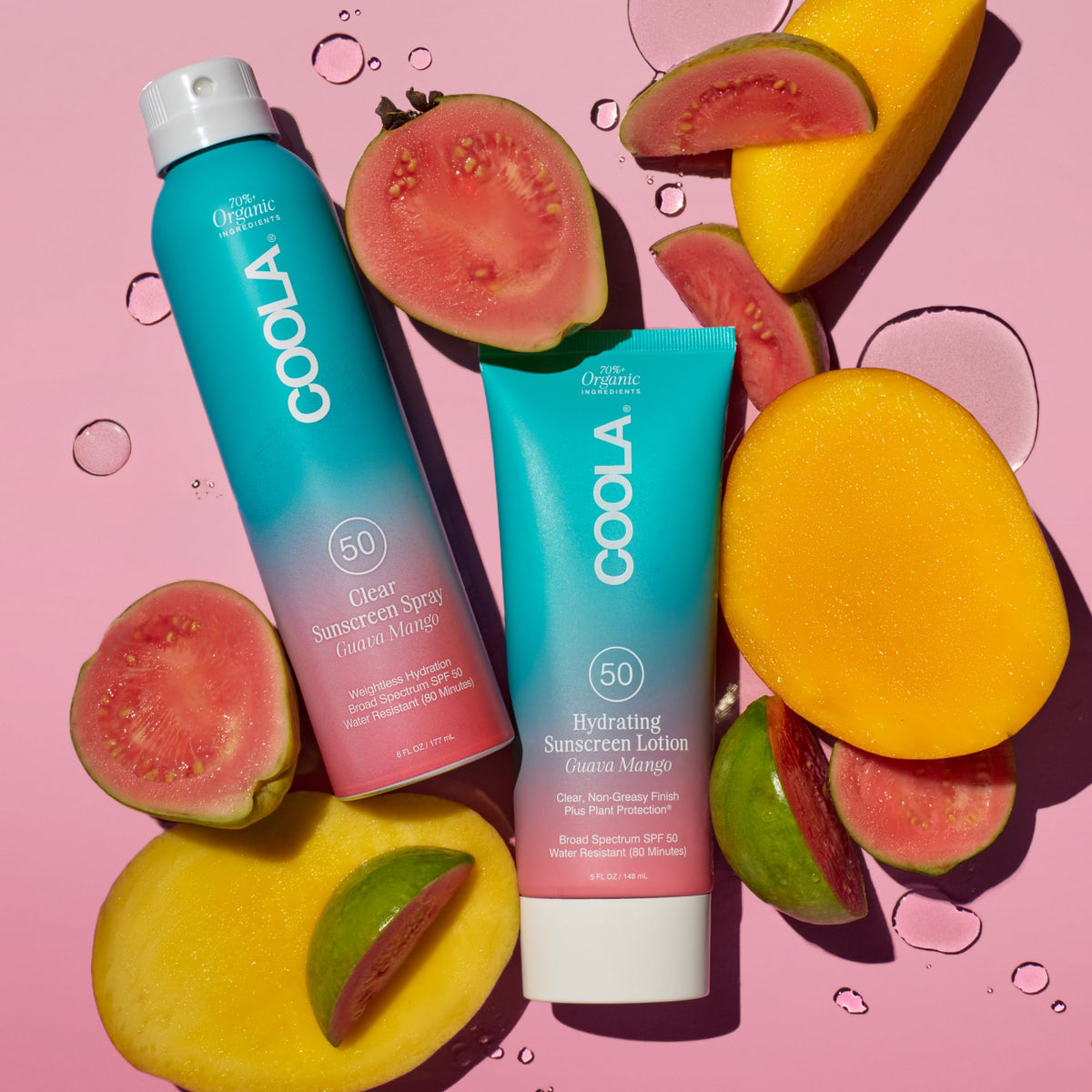 COOLA lotion texture on hand showing lightweight absorption benefit