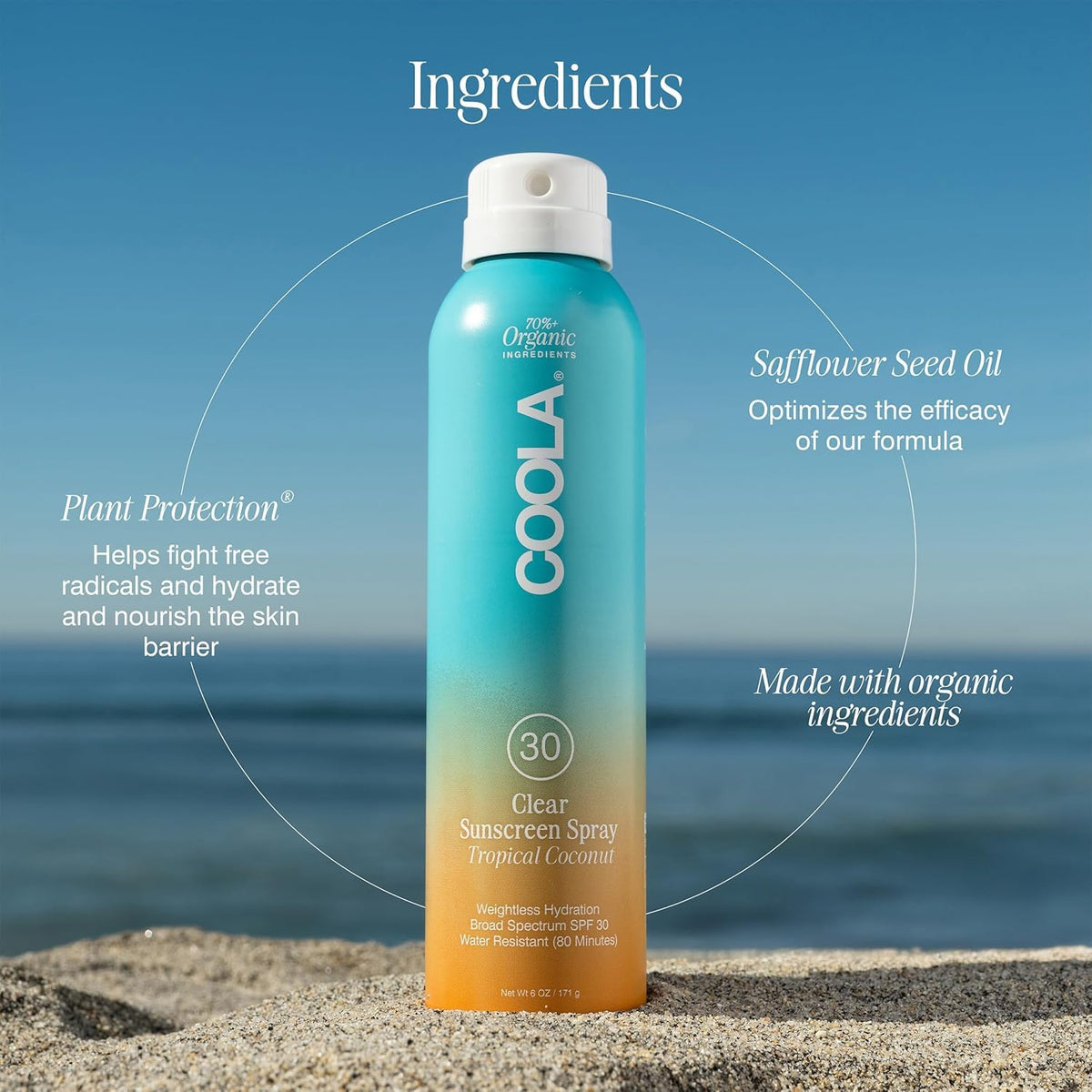 COOLA being applied to skin for water-resistant active protection