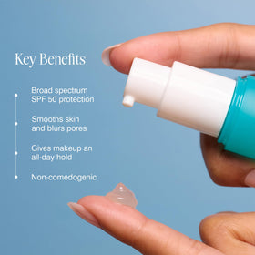 COOLA SunBlur dispenser pump detail for controlled application benefit