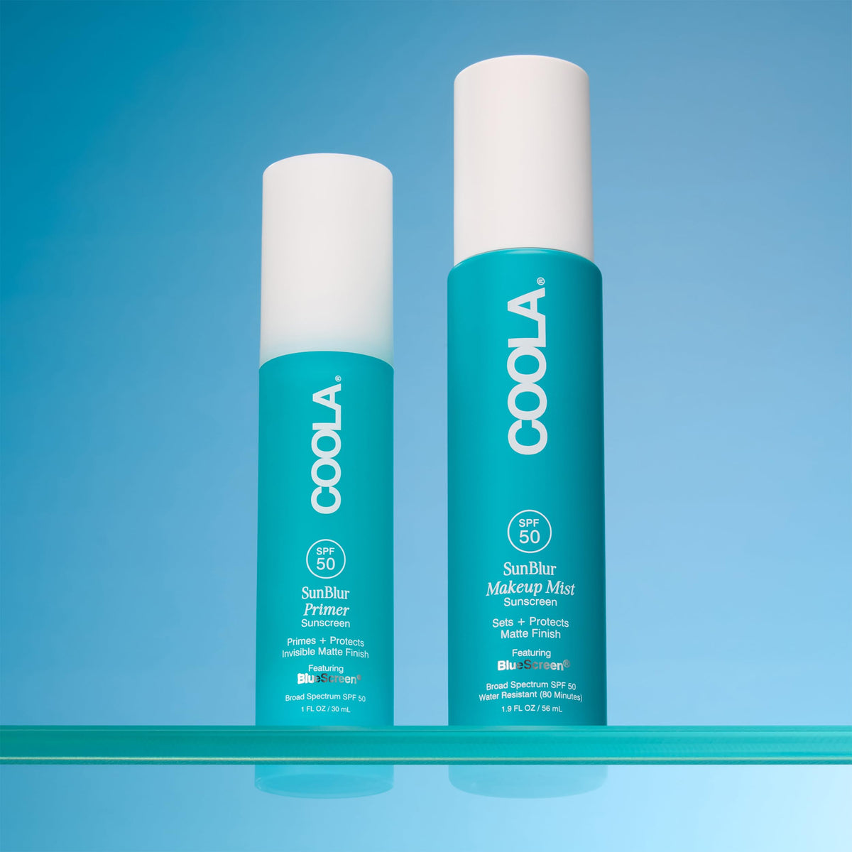 COOLA SunBlur ingredients label highlighting organic and vegan benefit