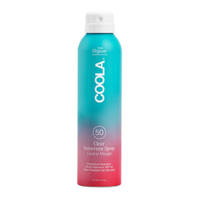 COOLA front packaging showing SPF 50 protection and guava mango scent