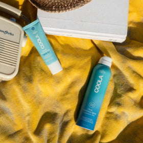 COOLA ingredient label highlighting organic and antioxidant benefits