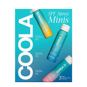 COOLA label close-up highlighting SPF numbers and dermatologist-tested benefits