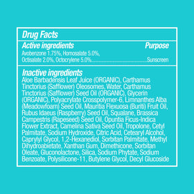 COOLA water droplets on skin showing up to 80 minutes resistance