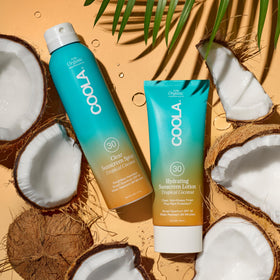 COOLA sunscreen being applied to arm showing smooth spread and hydration