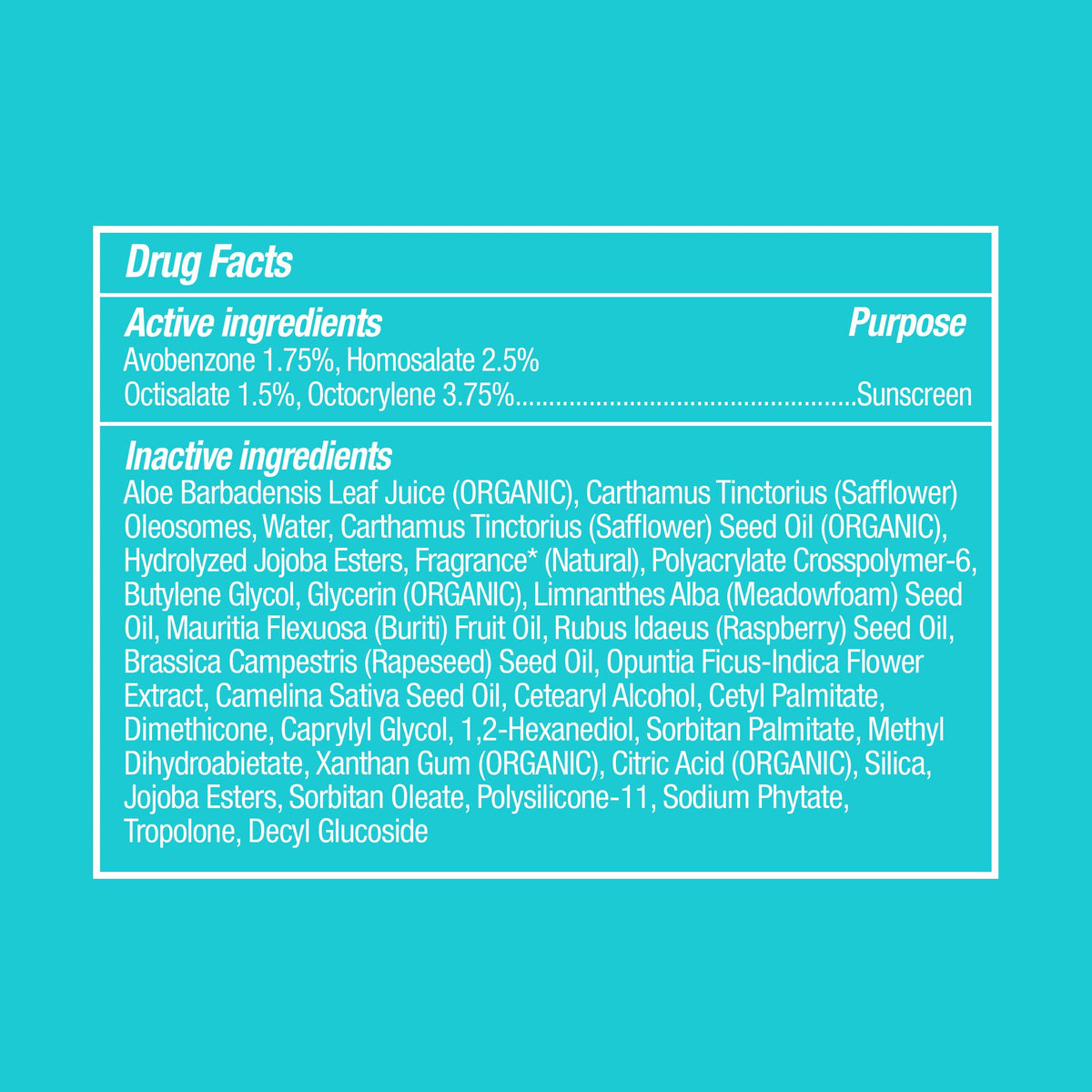 COOLA packaging detail emphasizing eco-friendly and recyclable materials
