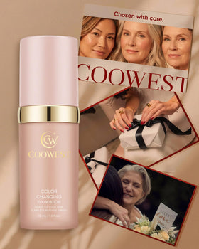 Coowest lifestyle natural light portrait demonstrating radiant, natural-looking coverage