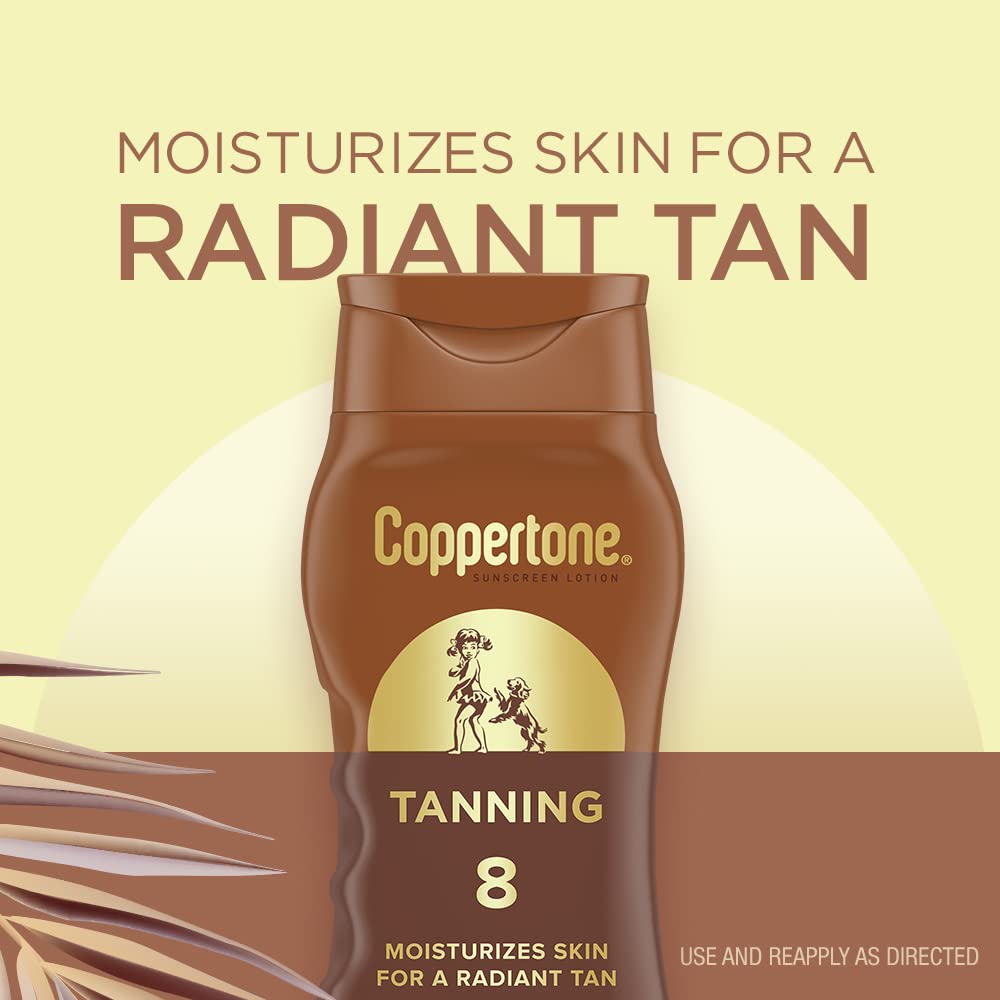 Coppertone close-up of lotion texture highlighting non-greasy finish