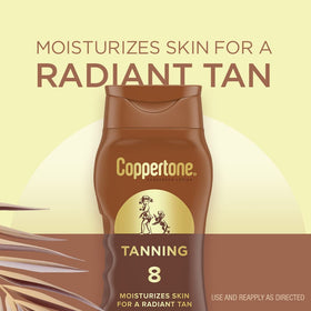 Coppertone close-up of lotion texture highlighting non-greasy finish
