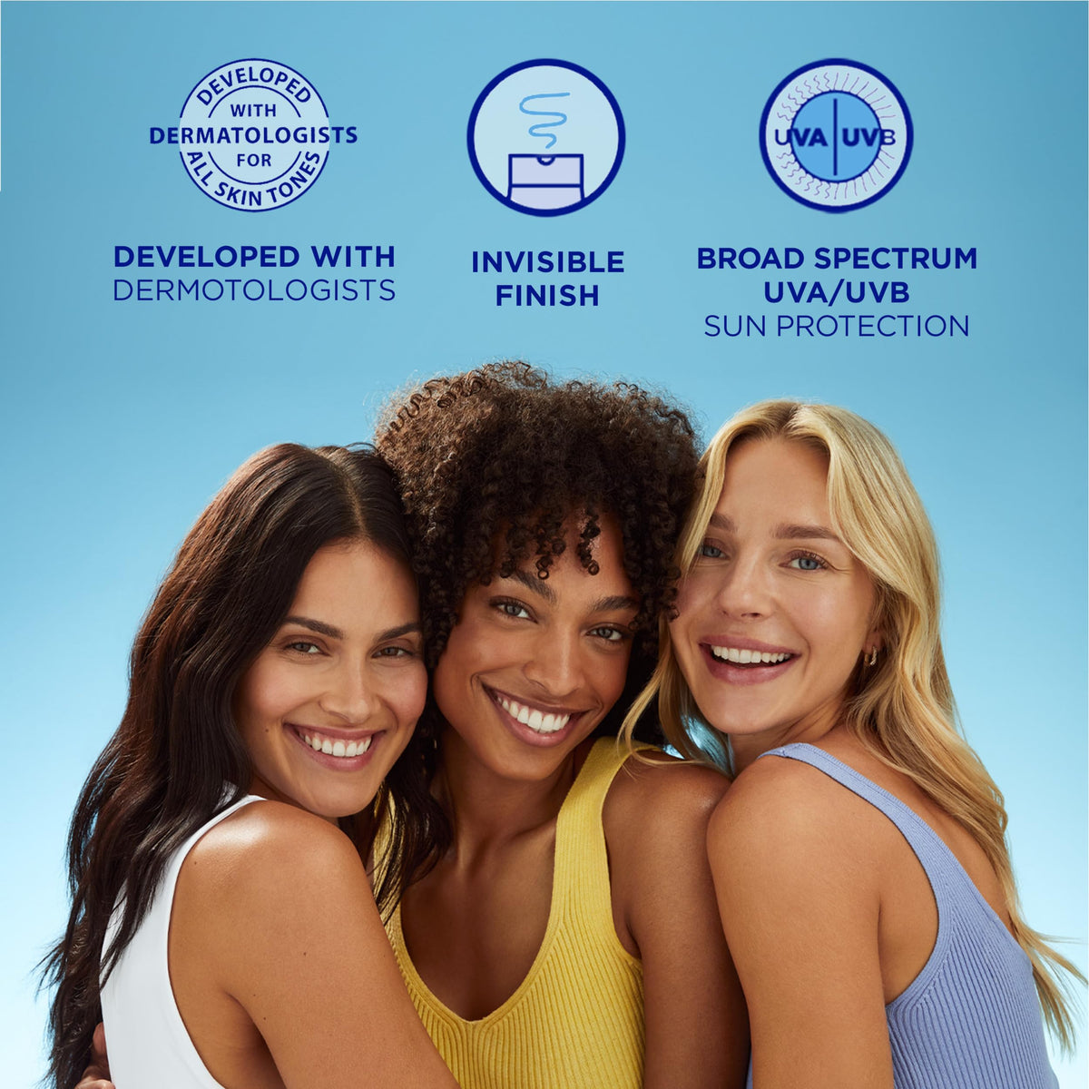 Coppertone label ingredients detail highlighting ceramides and clean formula benefit