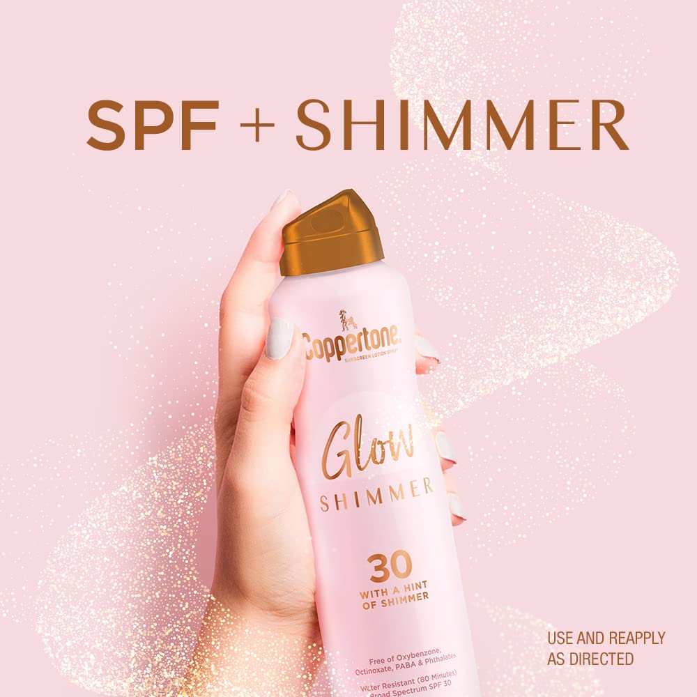 Coppertone shimmer swatch on forearm showing luminous finish benefit