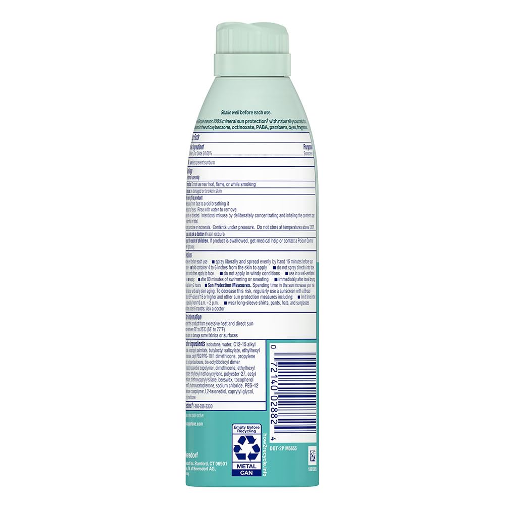 Coppertone ingredient label close-up highlighting hypoallergenic, fragrance-free benefits