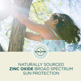 Child applying Coppertone sunscreen with adult helping for safe outdoor play