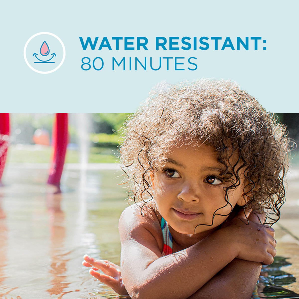 Coppertone WaterBabies used by family at beach showing reliable outdoor protection benefit
