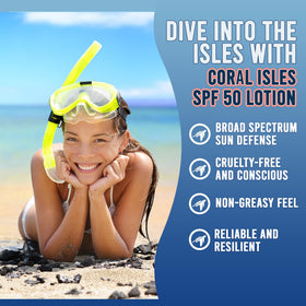 Coral Isles being applied to forearm demonstrating easy spread and quick absorption